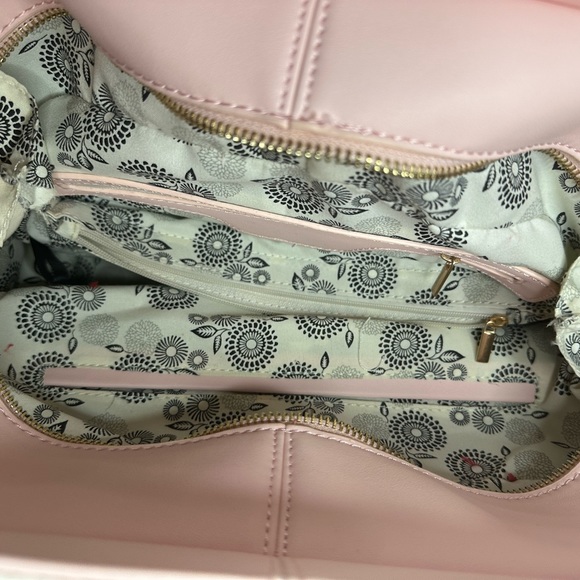 LP Tassel Accent Flower Print Satchel - Picture 5 of 9